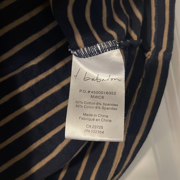 Talula Babaton SUPER SOFT 3/4 Sleeve Striped Shirt - Picture 4 of 5